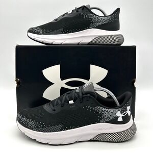 Under Armour HOVR Turbulence 2 Shoes Womens 11 Black White Running Sneakers